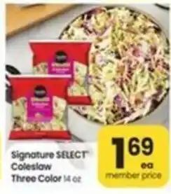 Safeway Signature Select Coleslaw offer