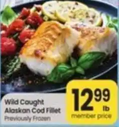 Safeway Wild Caught Alaskan Cod Fillet offer