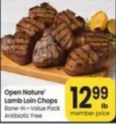 Safeway Open Nature Lamb Loin Chops offer