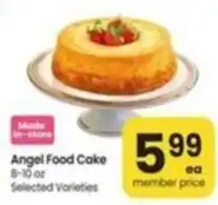 Safeway Angel Food Cake offer
