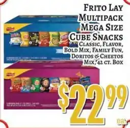 Trade Fair Supermarket Frito Lay multipack mega size cube snacks offer