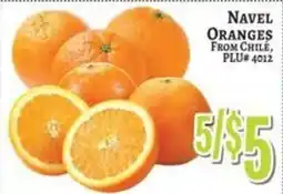 Trade Fair Supermarket Navel oranges offer