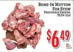 Trade Fair Supermarket Bone-In Mutton For Stew offer