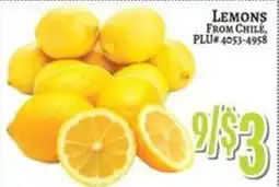 Trade Fair Supermarket Lemons From Chile offer