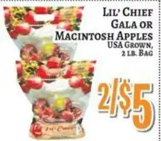 Trade Fair Supermarket Lil' Chief Gala or Macintosh Apples offer