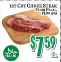 Trade Fair Supermarket 1st cut chuck steak offer