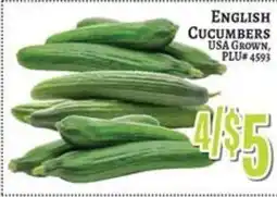 Trade Fair Supermarket English Cucumbers offer