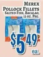 Trade Fair Supermarket Merex pollock fillets offer
