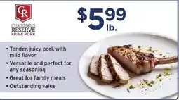 ShopRite Chairman's Reserve Prime Pork offer