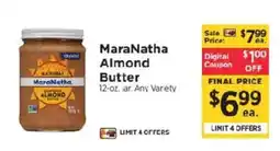 ShopRite MaraNatha Almond Butter offer
