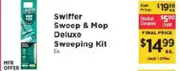 ShopRite Swiffer Sweep & Mop Deluxe Sweeping Kit offer