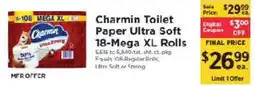 ShopRite Charmin Toilet Paper Ultra Soft offer