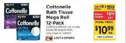 ShopRite Cottonelle bath tissue mega roll 12-pack offer