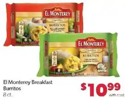 Family Fare El Monterey breakfast burritos offer