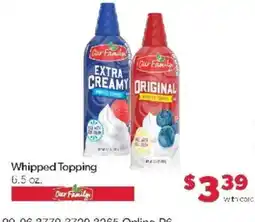 Family Fare Our Family Whipped Topping offer