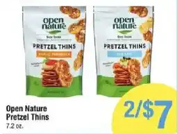 Shaw's Open Nature Pretzel Thins offer