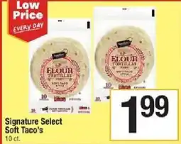 Shaw's Signature Select Soft Taco's offer