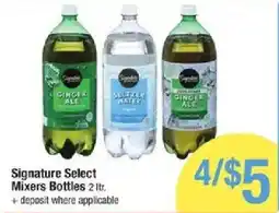 Shaw's Signature Select Mixers Bottles offer