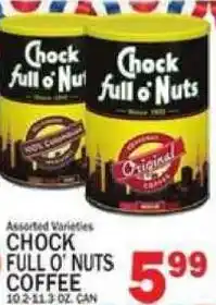 C Town Chock full o' Nuts coffee offer