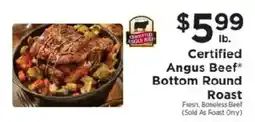 ShopRite Certified Angus Beef Bottom Round Roast offer