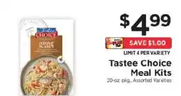 ShopRite Tastee Choice Meal Kits offer