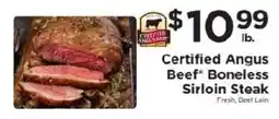 ShopRite Certified Angus Beef Boneless Sirloin Steak offer