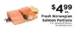 ShopRite Fresh Norwegian Salmon Portions offer