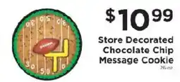 ShopRite Store Decorated Chocolate Chip Message Cookie offer