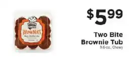 ShopRite Two Bite Brownie Tub offer