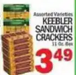 C Town Keebler sandwich crackers offer