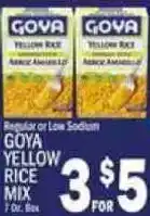 C Town Goya yellow rice mix offer