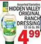 C Town Hidden Valley Original Ranch Dressing offer