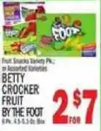 C Town Betty Crocker fruit by the foot offer