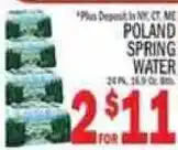 C Town Poland spring water offer