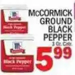 C Town McCormick ground black pepper offer