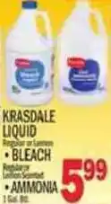 C Town Krasdale liquid bleach or ammonia offer