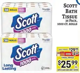 Trade Fair Supermarket Scott bath tissue offer