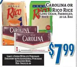 Trade Fair Supermarket Carolina or Rico Rice offer