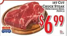 Trade Fair Supermarket 1st cut chuck steak offer