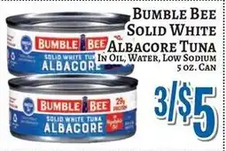 Trade Fair Supermarket Bumble Bee solid white tuna albacore offer