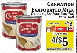 Trade Fair Supermarket Carnation evaporated milk offer