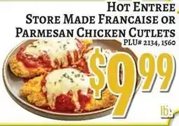 Trade Fair Supermarket Store Made Francaise or Parmesan Chicken Cutlets offer