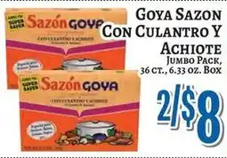 Trade Fair Supermarket Goya sazon con culantro y achiote offer