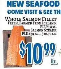 Trade Fair Supermarket Whole Salmon Fillet offer