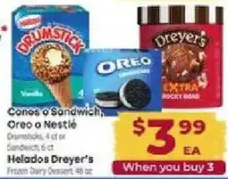 Cardenas Cones a Sandwich, Oreo a Nestlé offer