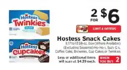 ShopRite Hostess snack cakes offer