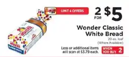 ShopRite Wonder Classic White Bread offer