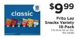 ShopRite Frito Lay Snacks Variety offer