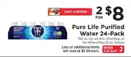 ShopRite Pure Life Purified Water offer