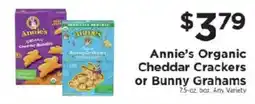 ShopRite Annie's Organic Cheddar Crackers or Bunny Grahams offer